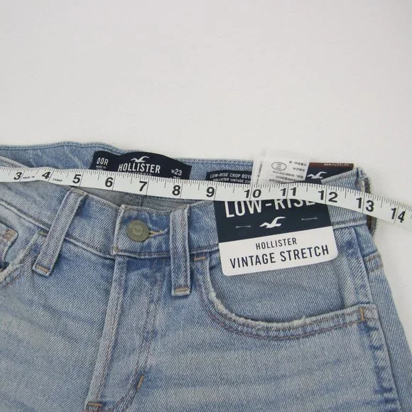 Hollister Cropped Jeans size 00R, W23 L25 NEW - Picture 10 of 12